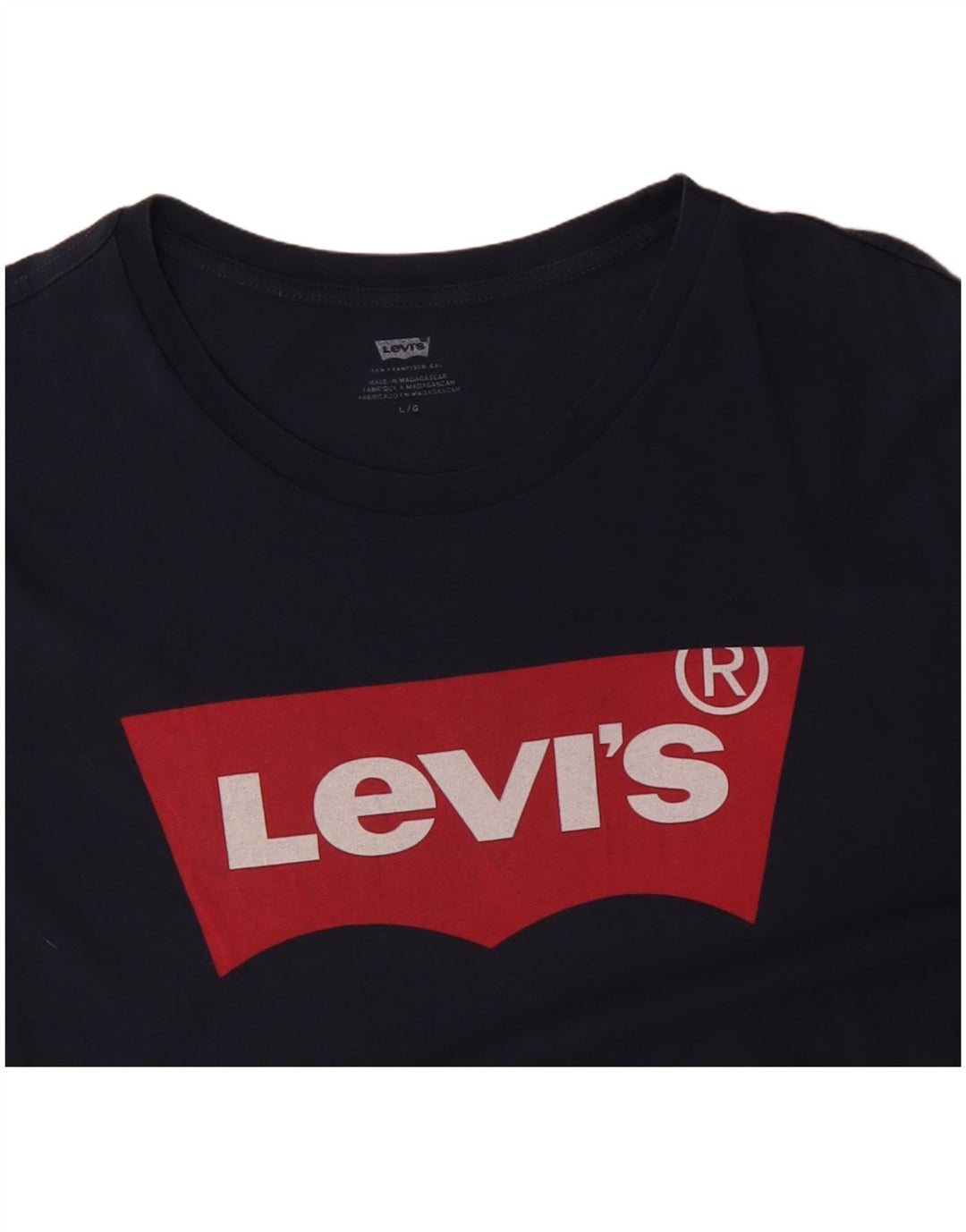 LEVI'S Herren-T-Shirt mit Grafik, groß, marineblau, Baumwolle