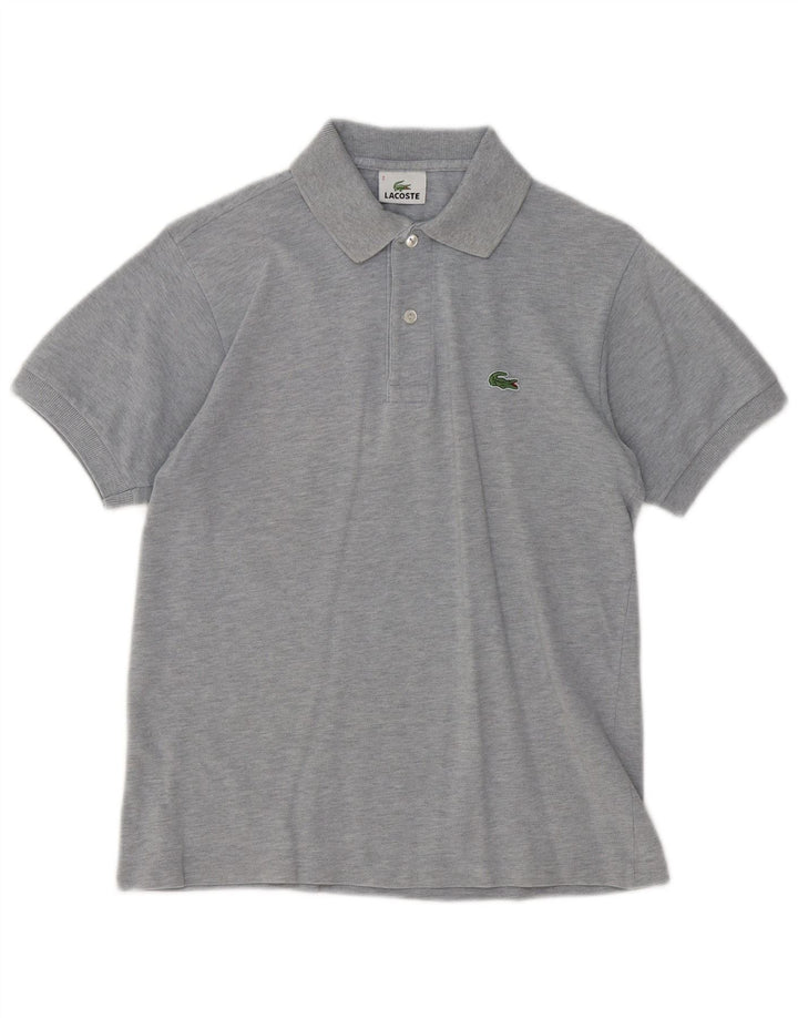 LACOSTE Herren-Poloshirt, Größe 2 XS, grau gefleckte Baumwolle
