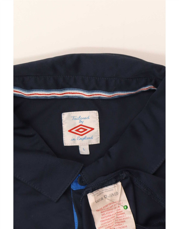 Umbro Herren-Poloshirt, groß, marineblau, Polyester, Sport