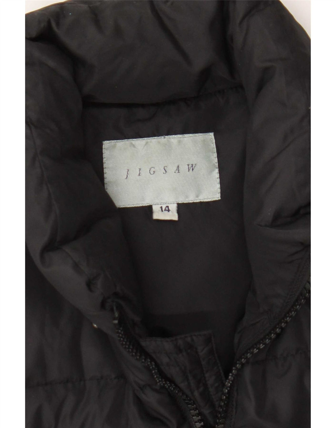 Jigsaw Wattierte Damenweste UK 14 Large Schwarz