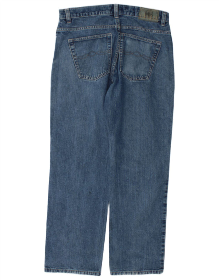 Jinglers Herren Straight Jeans W34 L30 Blaue Baumwolle