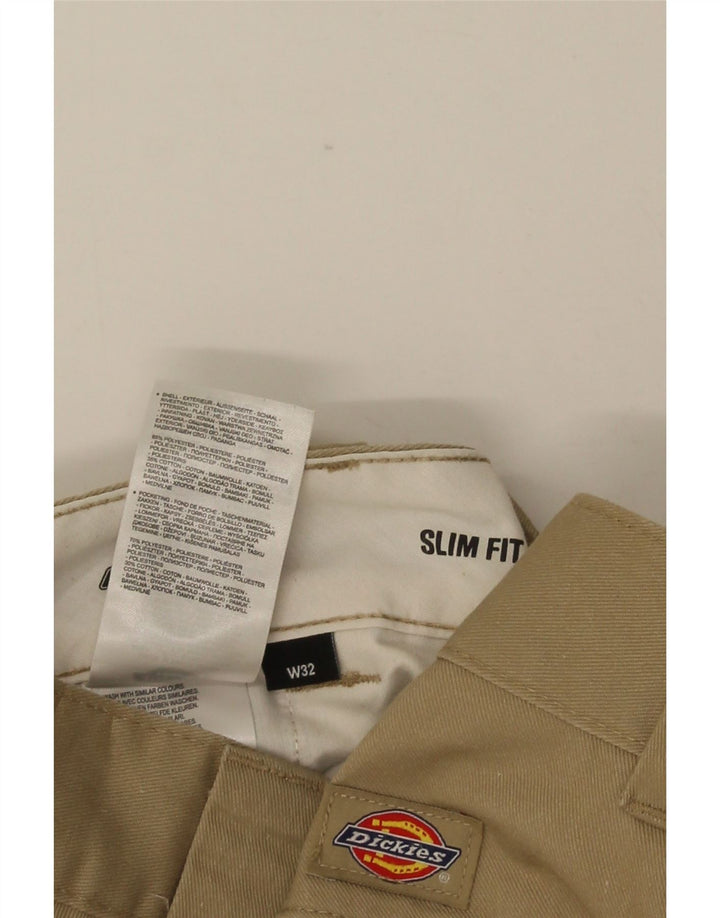 DICKIES Herren-Chinoshorts mit schmaler Passform, W32, mittelbeigefarbenes Polyester
