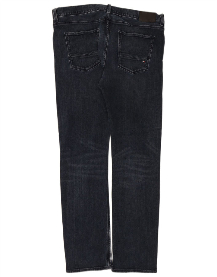 TOMMY HILFIGER Damen Denton Straight Jeans W36 L32 Marineblaue Baumwolle