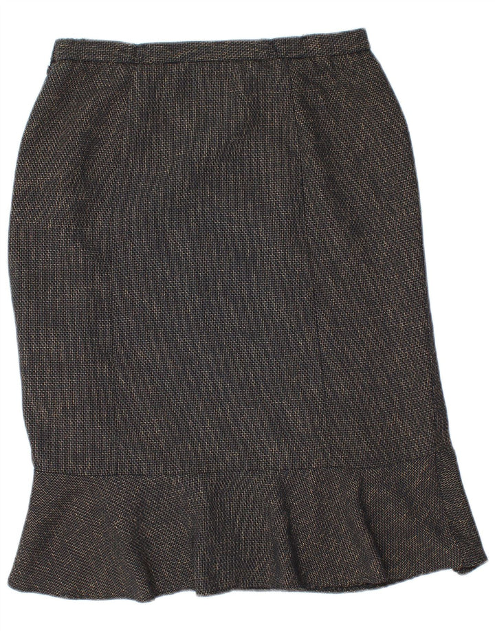 Eastex Damen Trompetenrock UK 12 Medium W30 Marineblau Polyester
