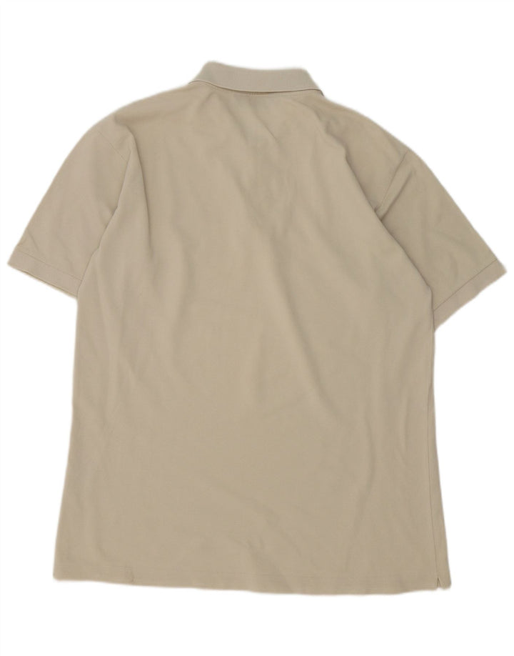 Kappa Herren-Poloshirt, groß, cremefarbene Baumwolle