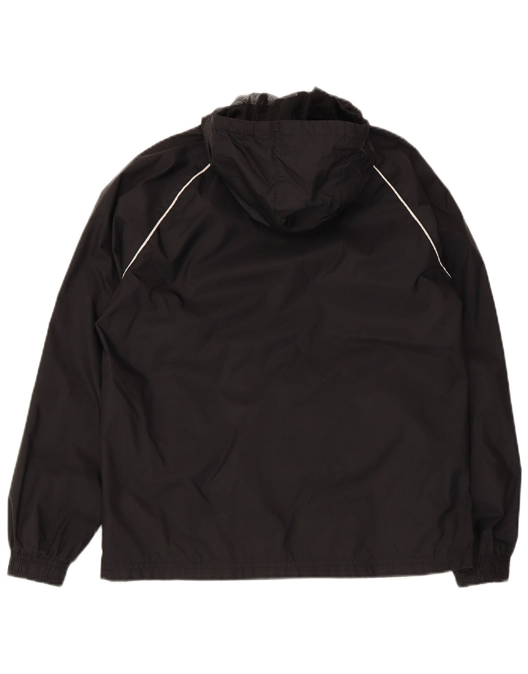 Adidas Regenjacke mit Kapuze für Jungen, 11–12 Jahre, schwarzes Polyester