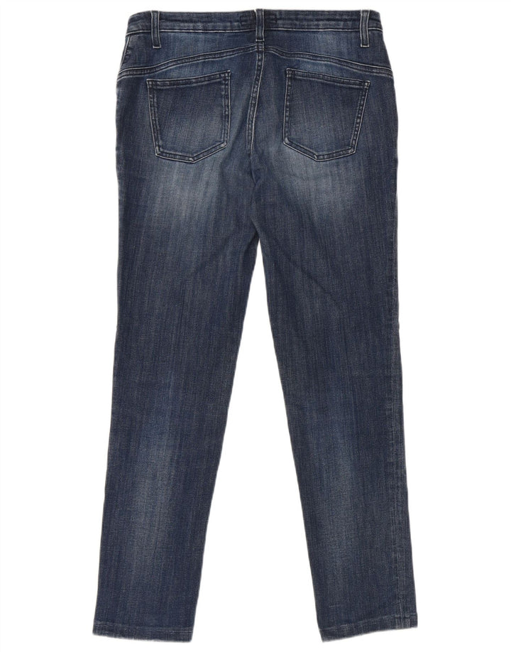 Trussardi Damen Slim Jeans W28 L28 Blaue Baumwolle