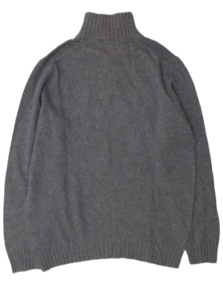 North Sails Herren-Pullover mit Knopfkragen, 2XL, graue Wolle