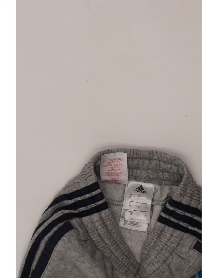 ADIDAS Boys Graphic Sport Shorts 2-3 Years  Grey Cotton