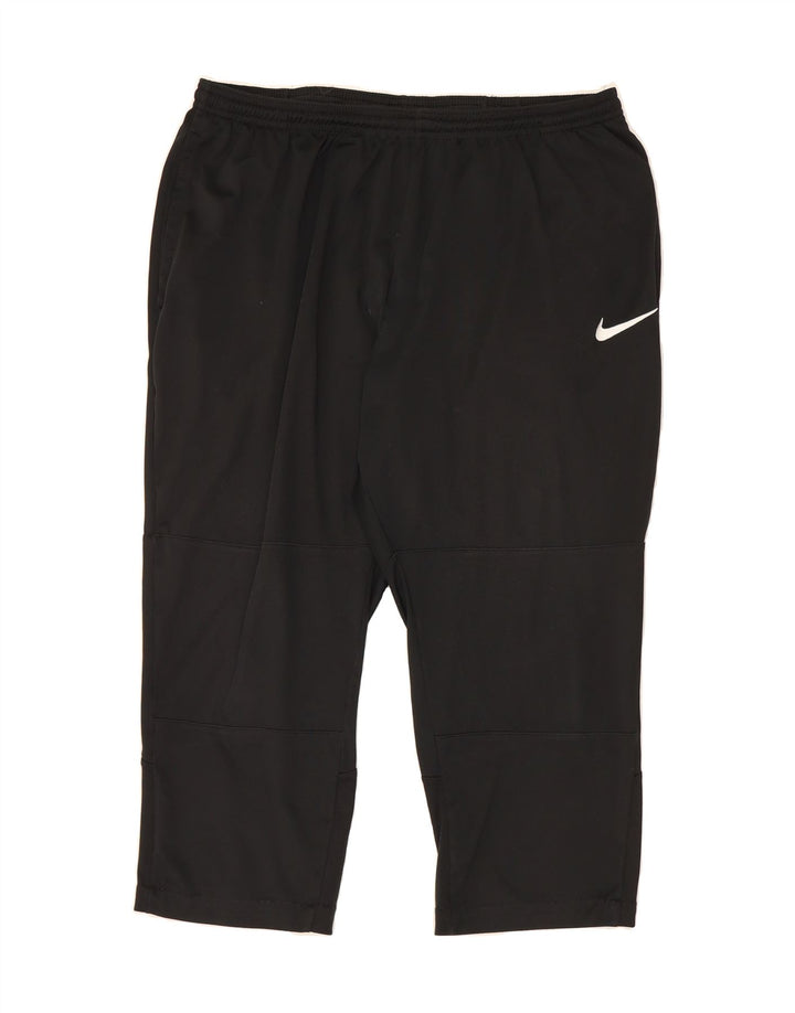 NIKE Womens Dri Fit Capri Tracksuit Trousers UK 20 2XL  Black Polyester Vintage Nike and Second-Hand Nike from Messina Hembry 