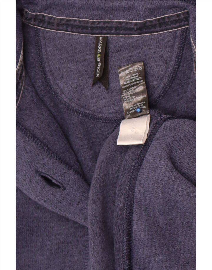 Marks & Spencer Damen-Cardigan-Pullover UK 12 Medium Marineblau Polyester