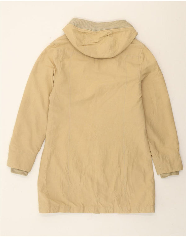Rifle Womens Hooded Parka Jacke UK 14 Medium Beige Polyester