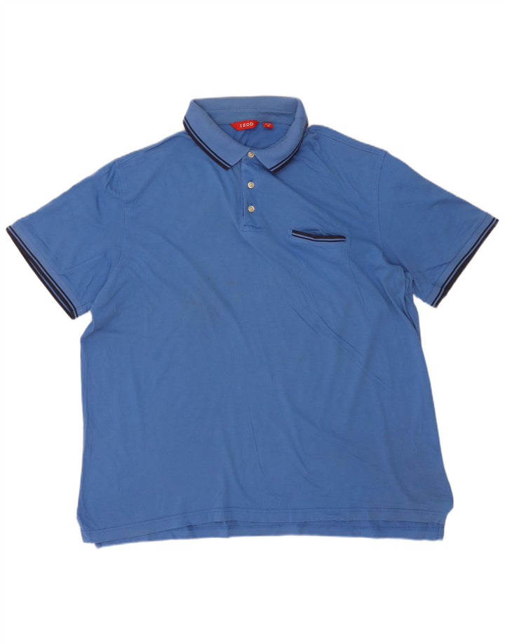 Izod Herren Poloshirt XL Blau Baumwolle