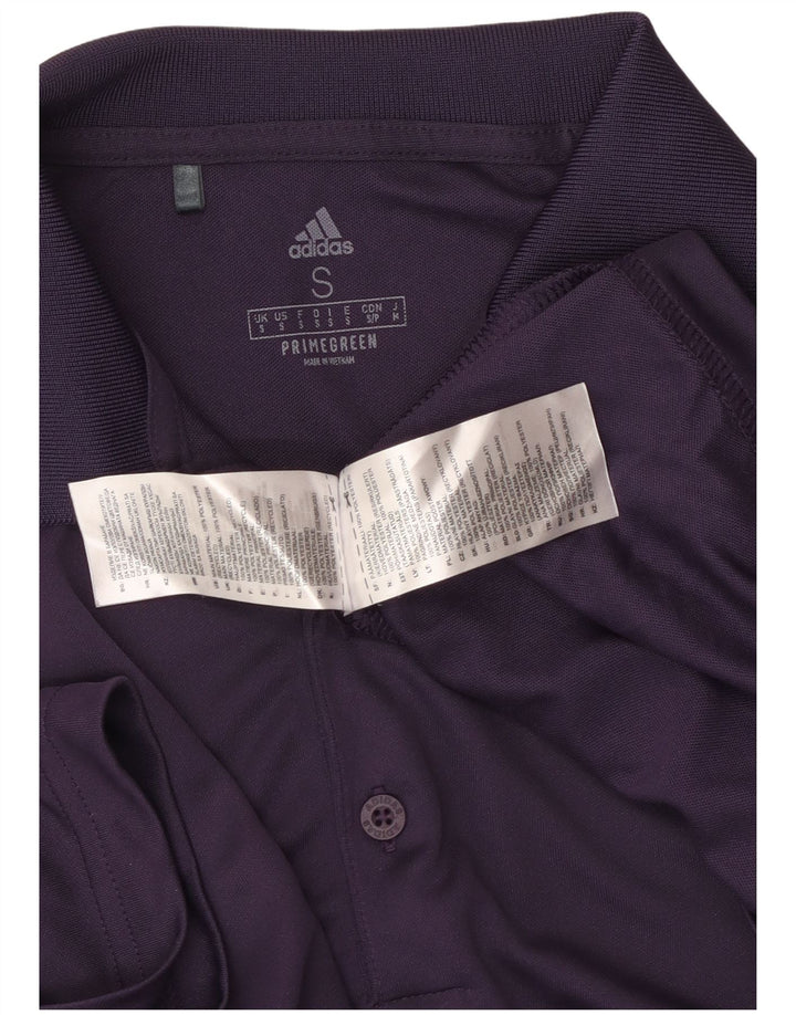 ADIDAS Herren Primegreen Poloshirt Small Lila Polyester