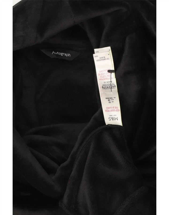 Marks & Spencer Damen-Sweatshirt „Autograph“ aus Velours, Gr. 10, Größe S, Schwarz
