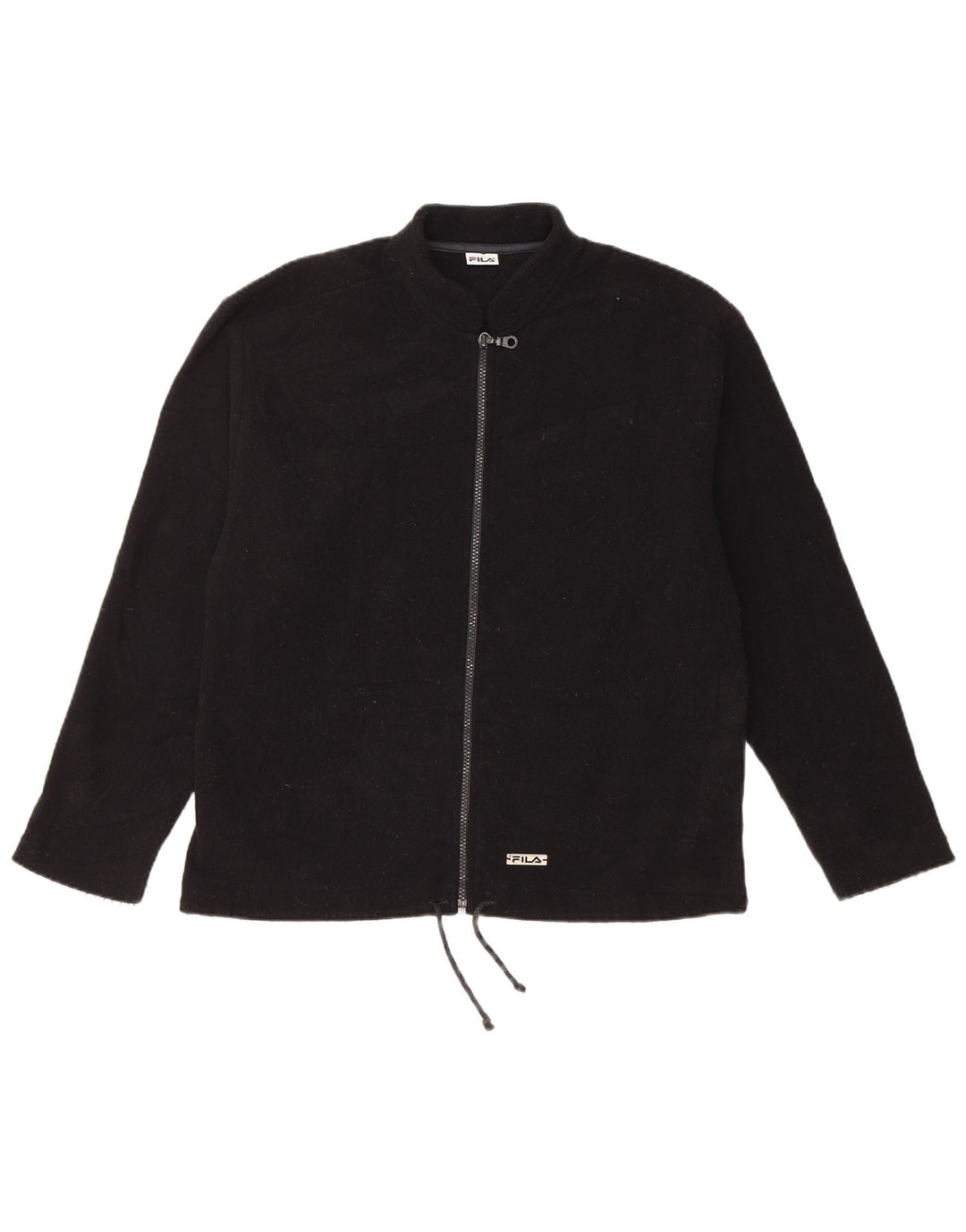 Fila Damen Fleecejacke UK 16 Large Schwarz Polyester