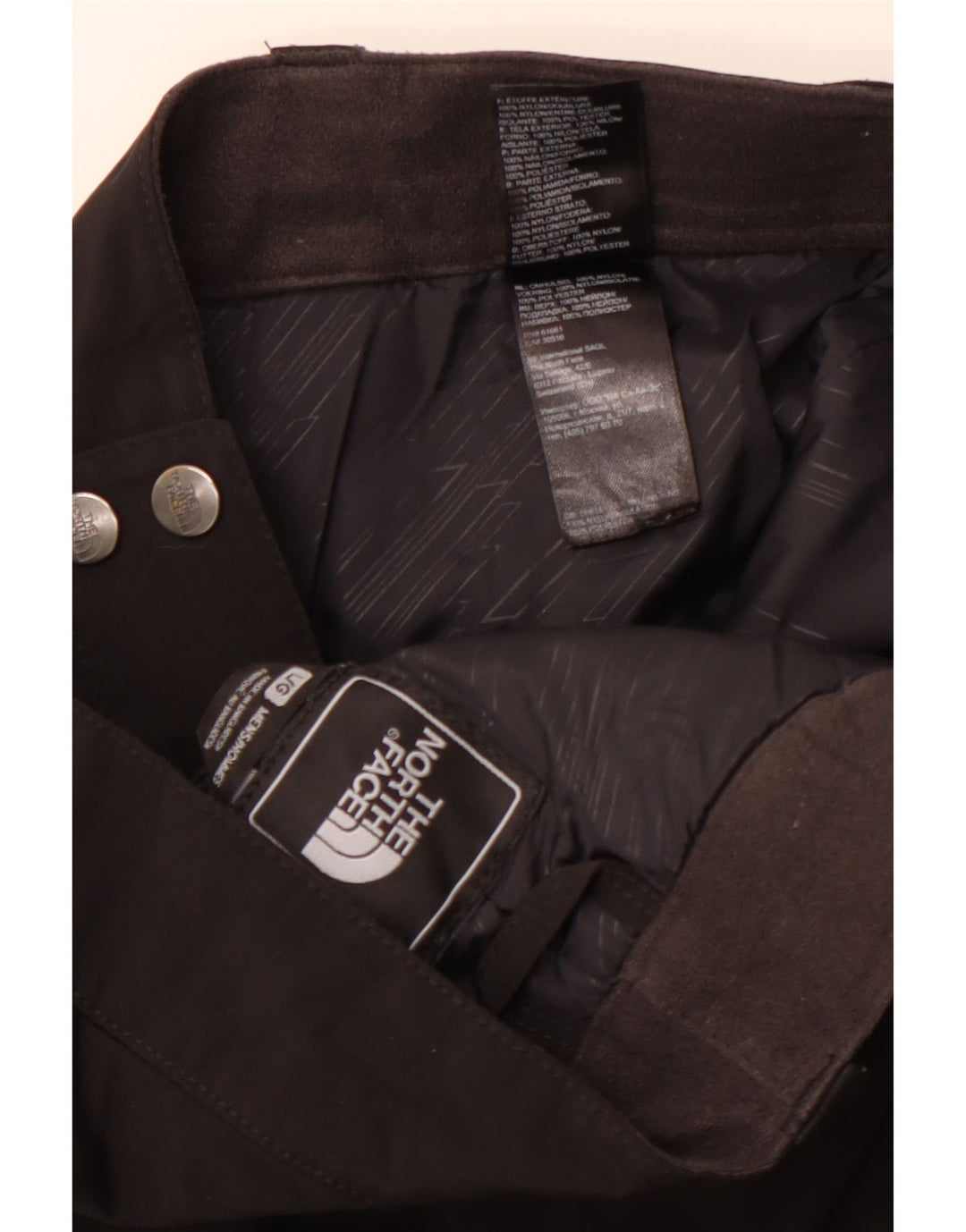 The North Face Herren-Skihose, Größe L, W37, L30, schwarzes Nylon