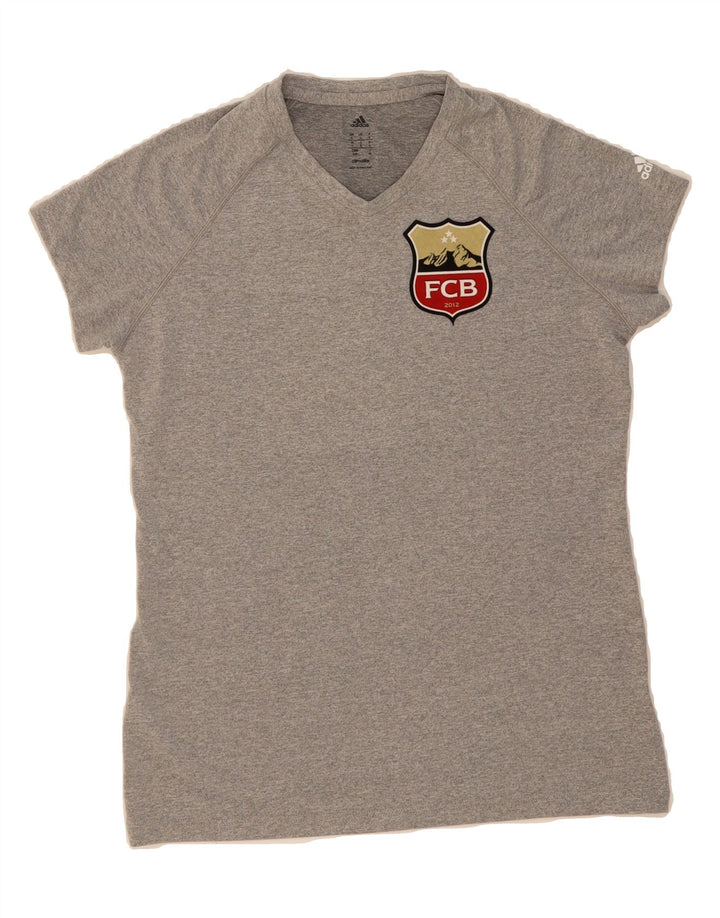 ADIDAS Mens Climalite T-Shirt Top Small Grey Polyester Vintage Adidas and Second-Hand Adidas from Messina Hembry 