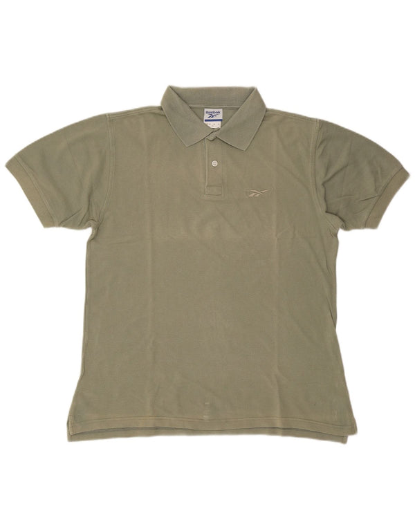 Reebok Herren Poloshirt Medium Khaki Baumwolle