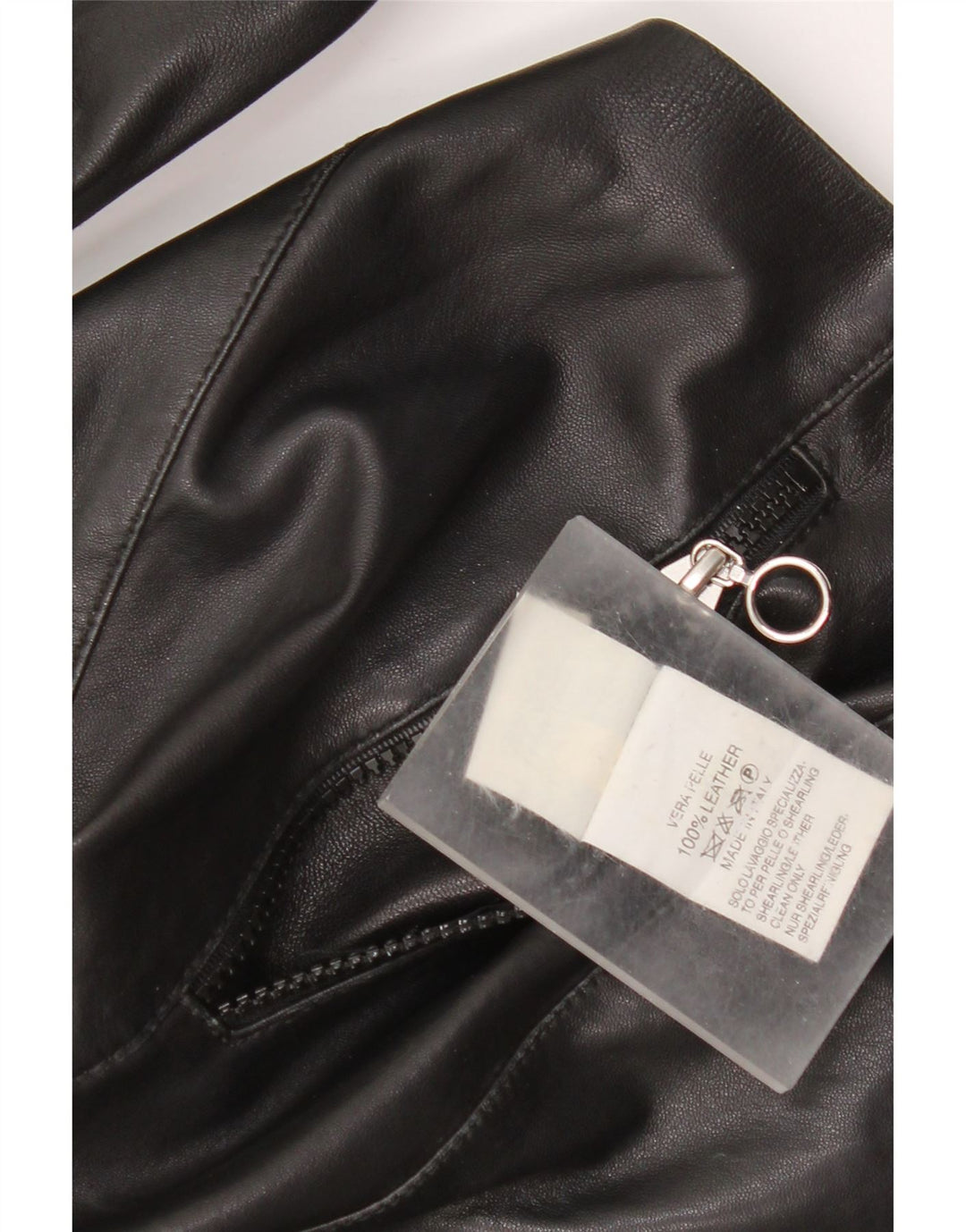 Vintage Damen Lederjacke UK 14 Mittelschwarzes Leder