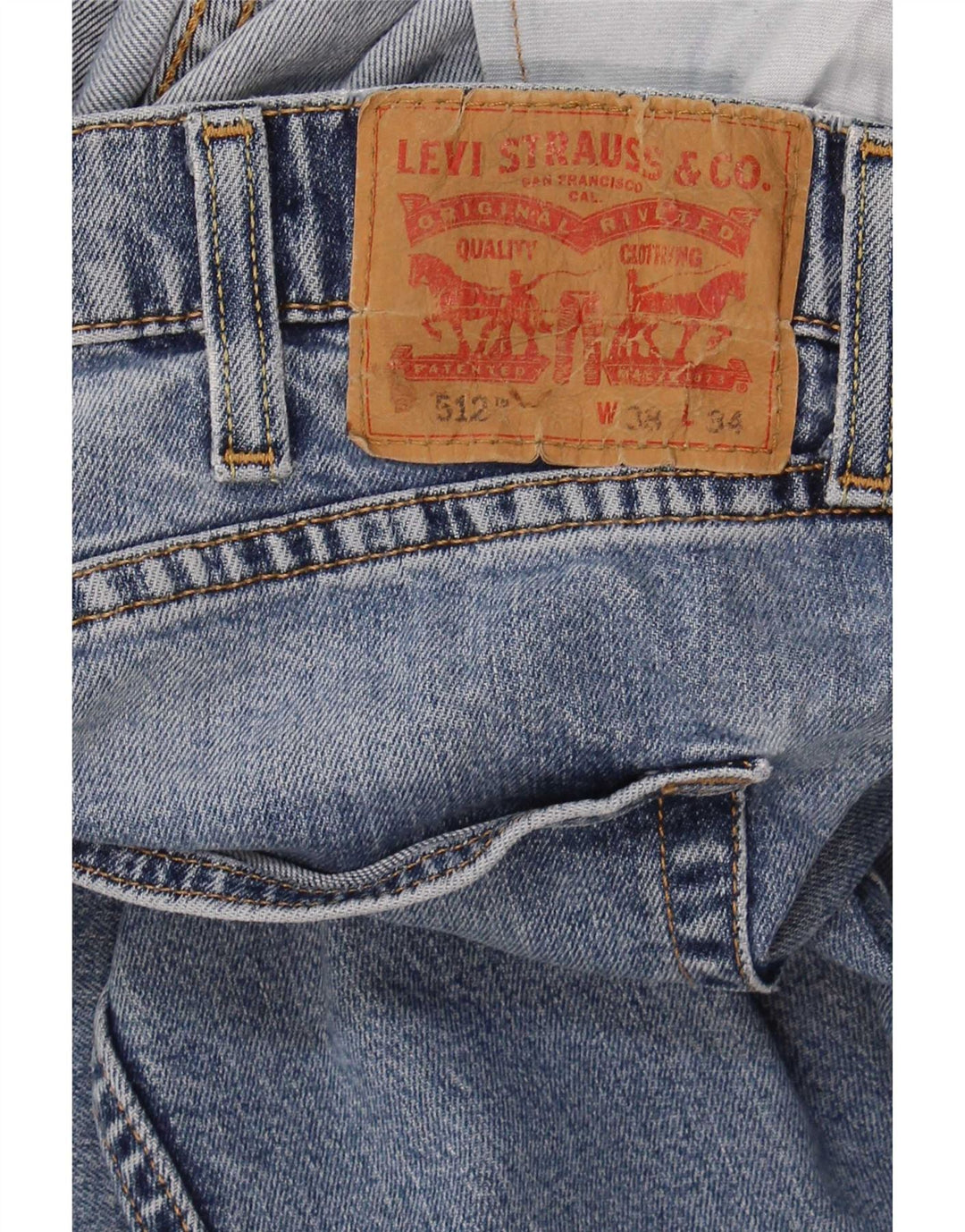 Levi's Herren 512 Slim Tapered Jeans W38 L34 Blau