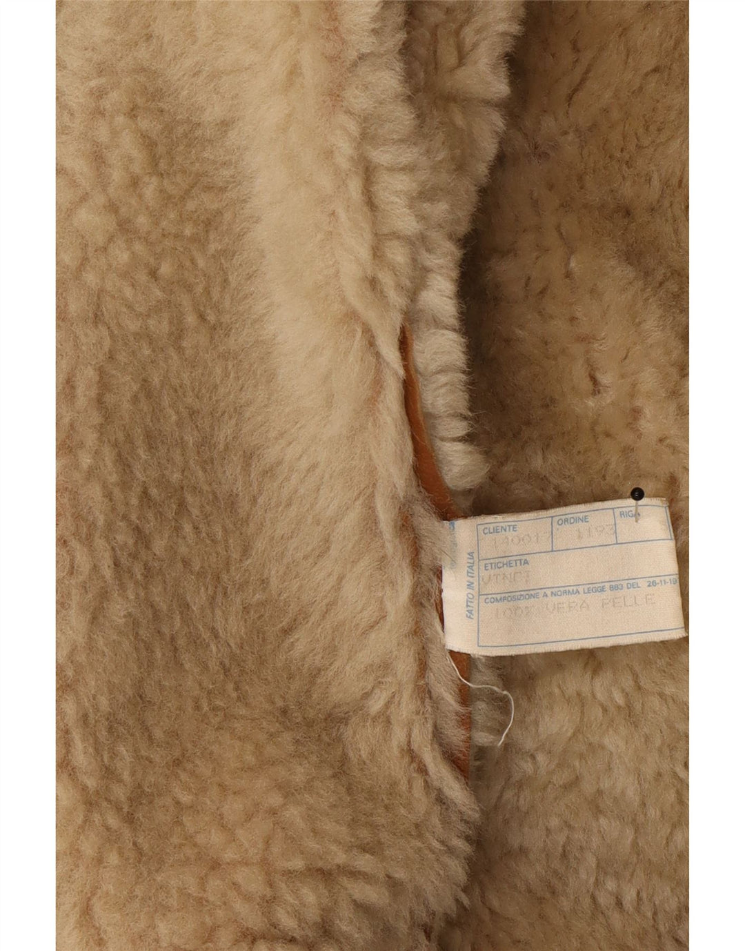 Vinci Herren Shearling Jacke UK 40 Großes braunes Leder