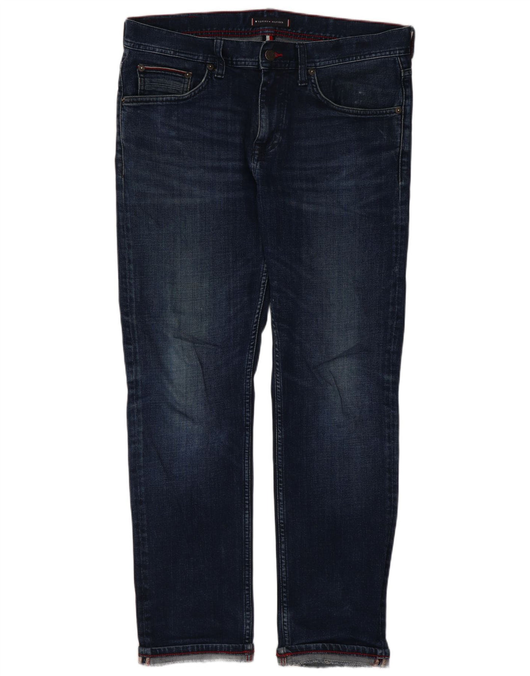 Tommy Hilfiger Damen Bleecker Slim Jeans W13 L28 Blaue Baumwolle