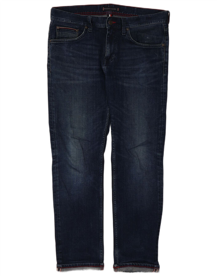 Tommy Hilfiger Damen Bleecker Slim Jeans W13 L28 Blaue Baumwolle