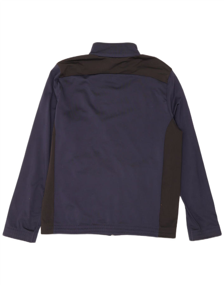Puma Herren-Trainingsanzug-Top-Jacke, mittelgroß, Marineblau, Farbblock-Sport