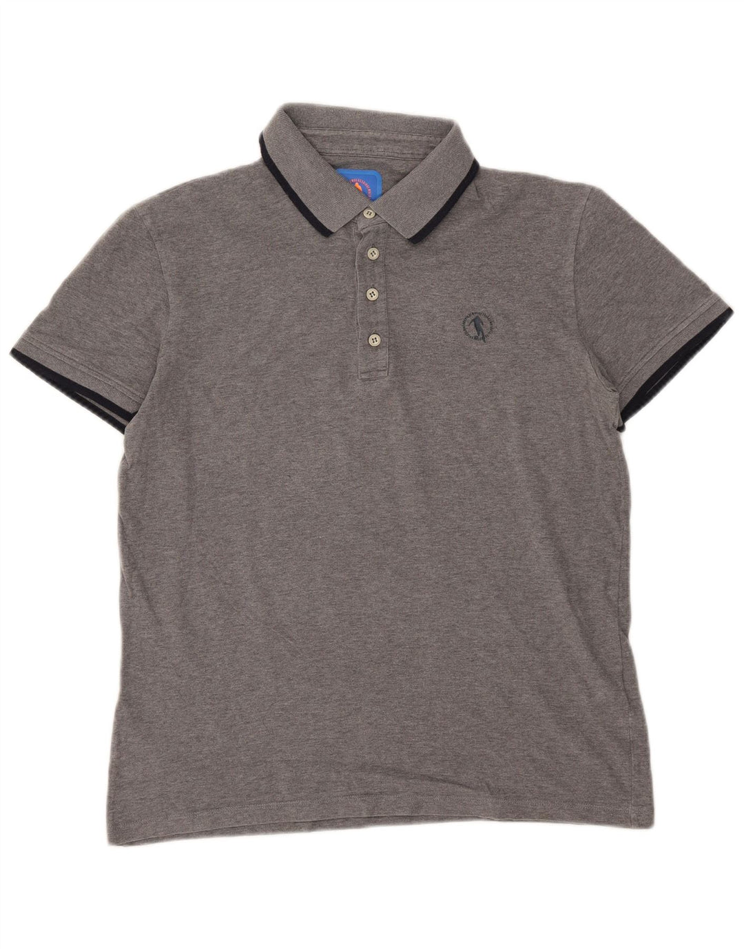 Bikkembergs Herren-Poloshirt, große graue Baumwolle