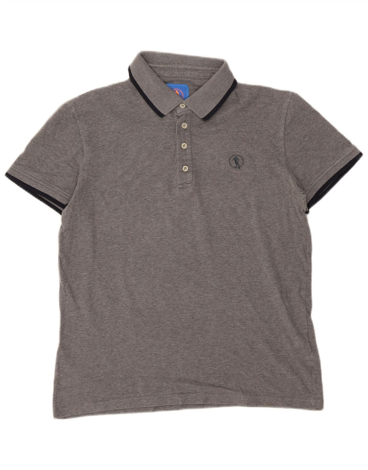 Bikkembergs Herren-Poloshirt, große graue Baumwolle