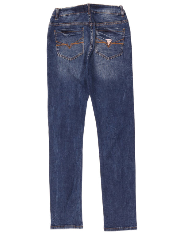 Guess Distressed Skinny Jeans für Mädchen, 11–12 Jahre, W24 L28, Blau