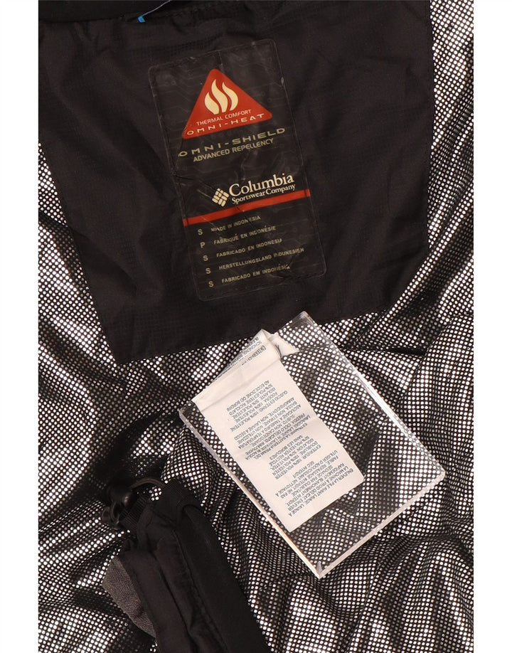 COLUMBIA Damen Omni-Shield Wattierte Weste UK 10 Small Schwarz Farbblock