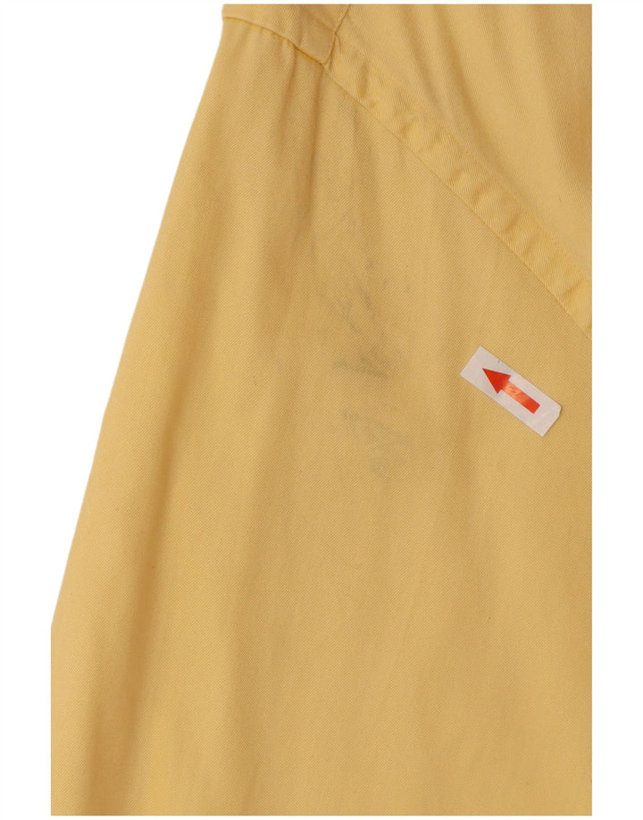 Tommy Hilfiger Herrenhemd, groß, gelbe Baumwolle