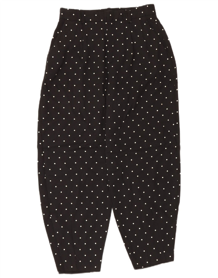 Zara Damen-Haremshose, Größe S, W26, L26, Schwarz gepunktet