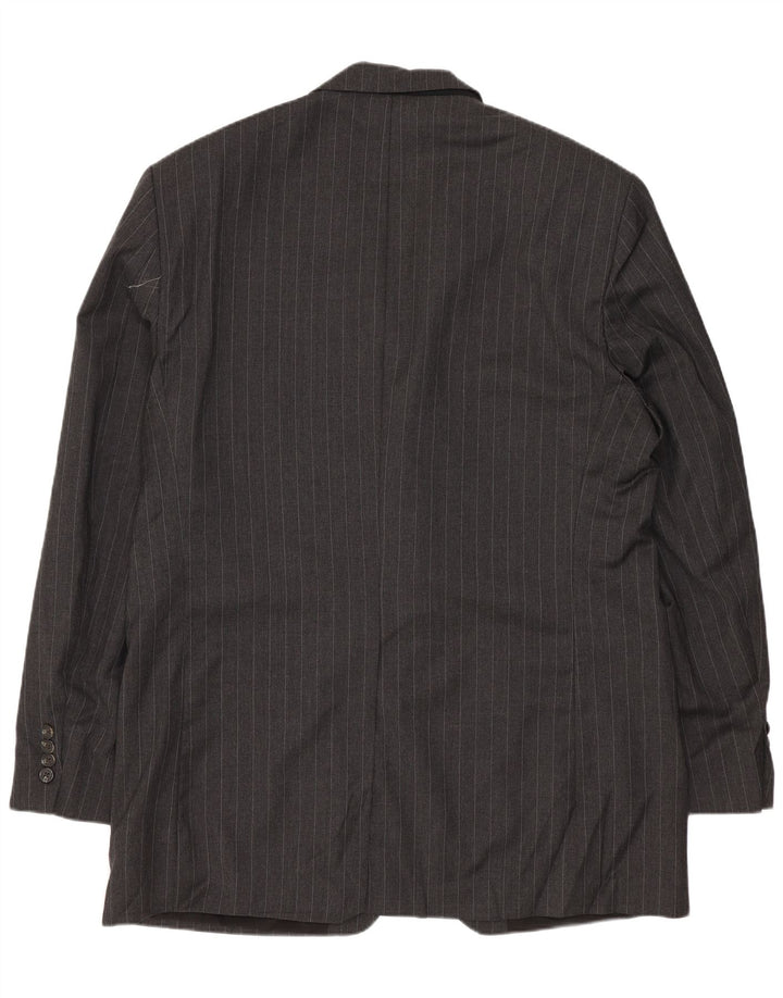 Ralph Lauren Herren-Blazer mit 2 Knöpfen, UK 42, XL, graue Nadelstreifenwolle