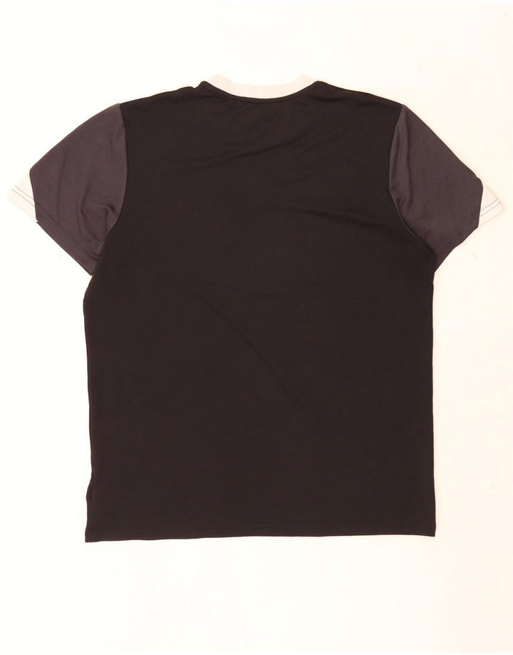 Umbro Herren T-Shirt Top Large Schwarz Colourblock Polyester