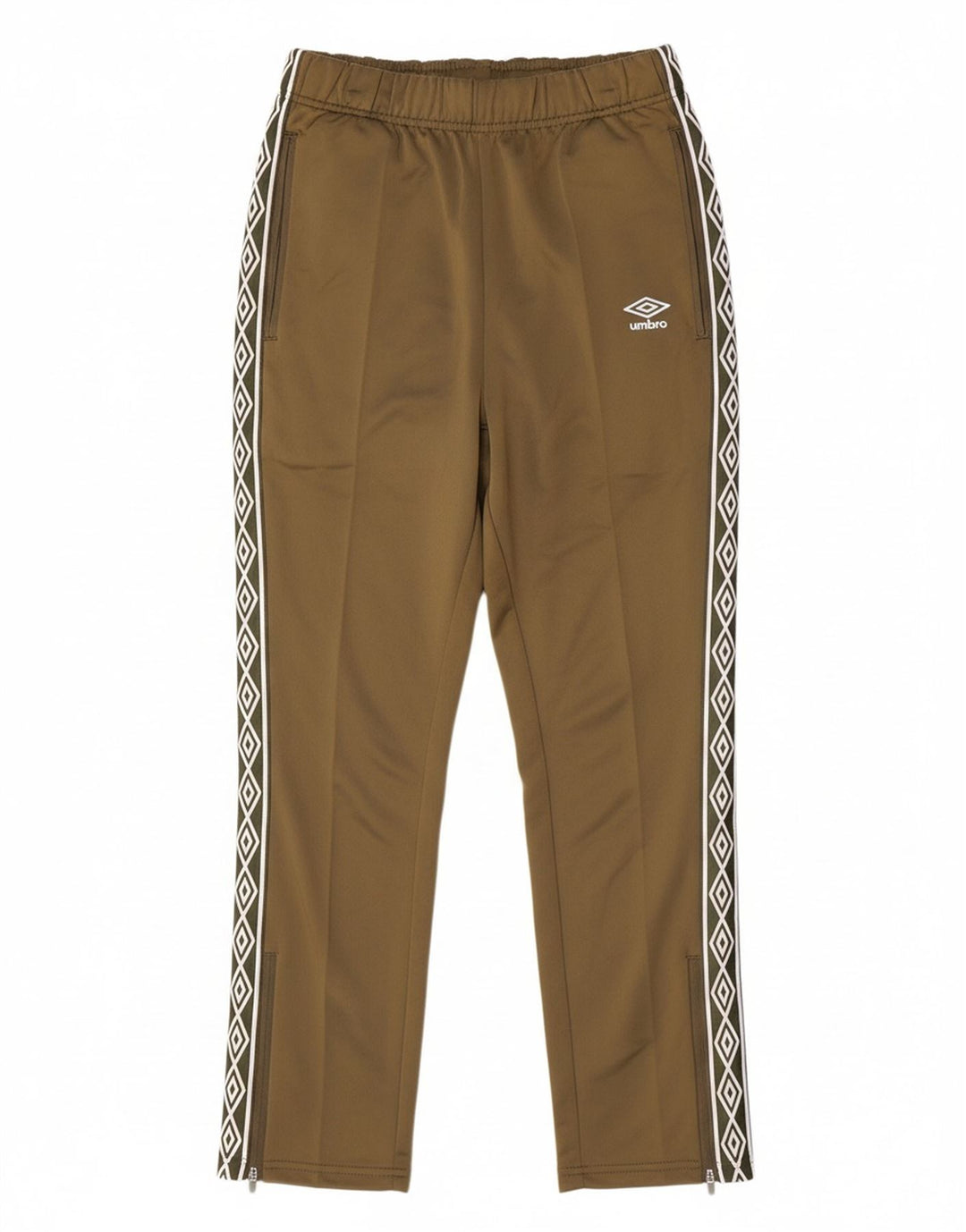 UMBRO Mens Graphic Tracksuit Trousers Small Khaki Colourblock Polyester