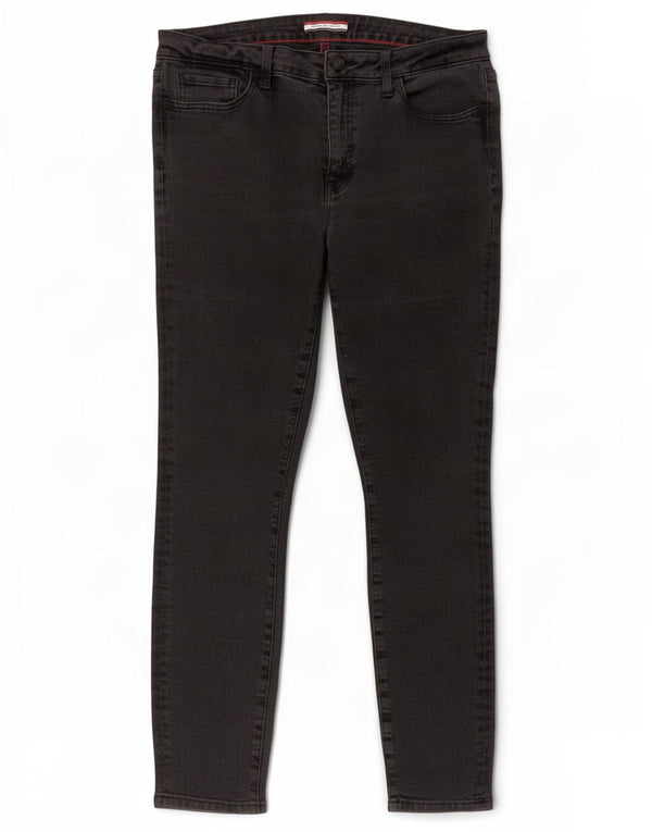 Tommy Hilfiger Damen Skinny Jeans US 10 Large W32 L28 Schwarz Baumwolle