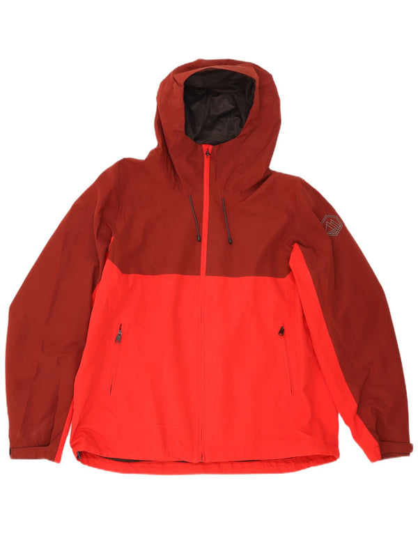 Marks & Spencer Herren-Regenjacke mit Kapuze, UK 42, XL, Rot