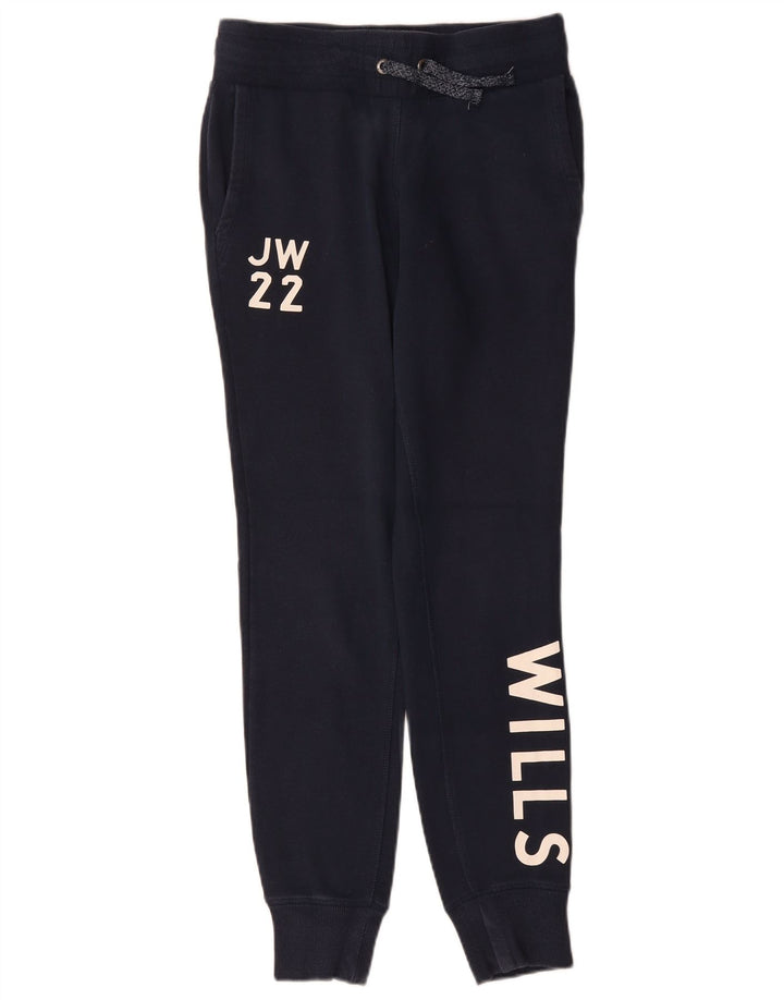 JACK WILLS Damen-Trainingsanzug mit Grafik, Jogginghose, Gr. 8, Marineblau
