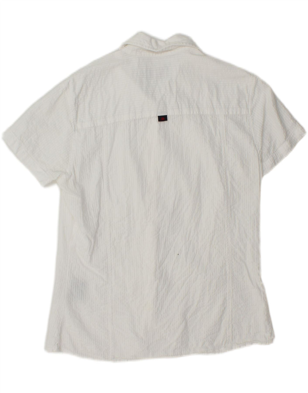 KAPPA Womens Short Sleeve Shirt UK 14 Large White Cotton Vintage Kappa and Second-Hand Kappa from Messina Hembry 