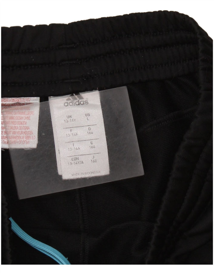 Adidas Mädchen 13–14 Jahre, schwarzes Polyester