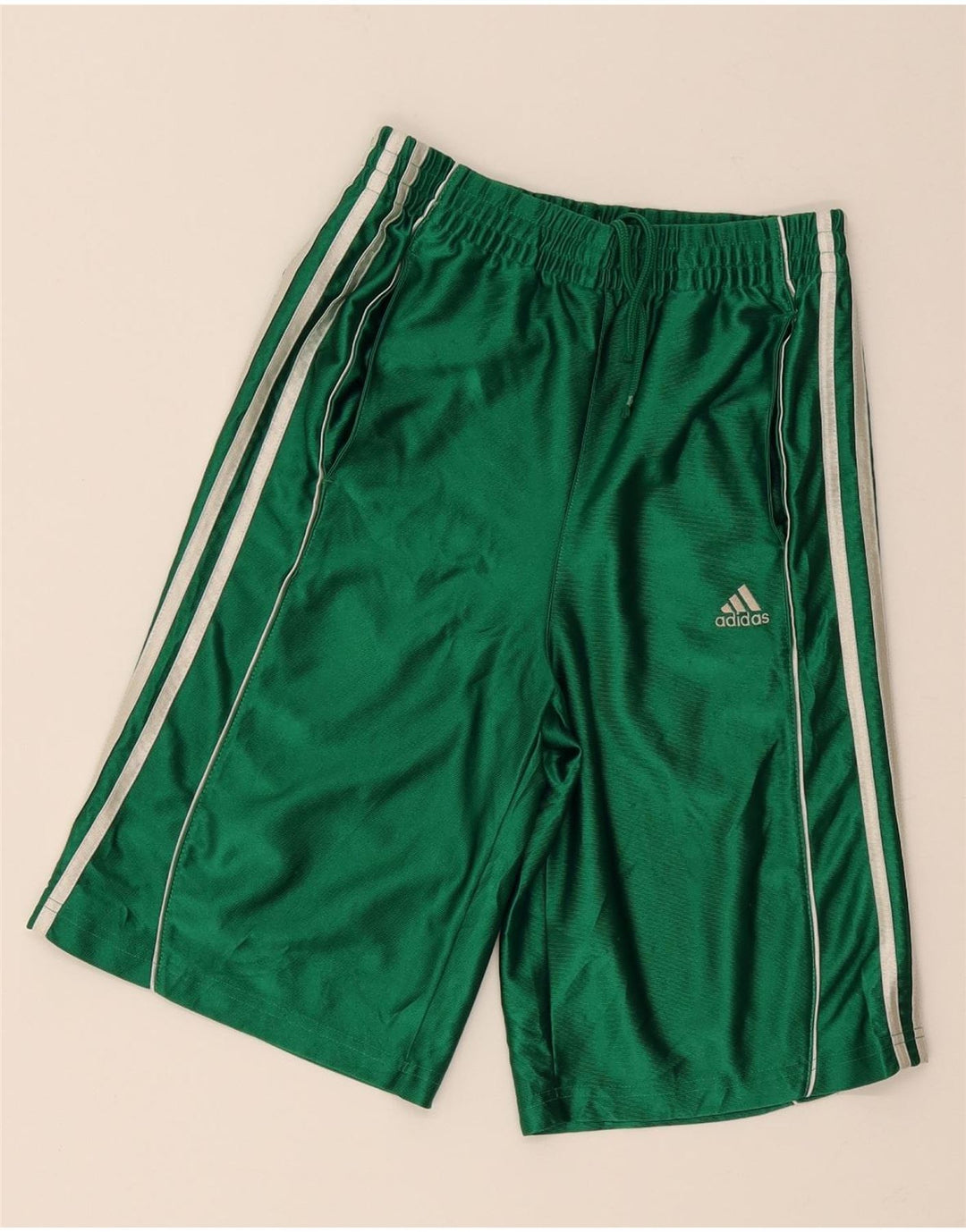 Adidas Sportshorts für Jungen, 10–11 Jahre, mittelgrün, Polyester