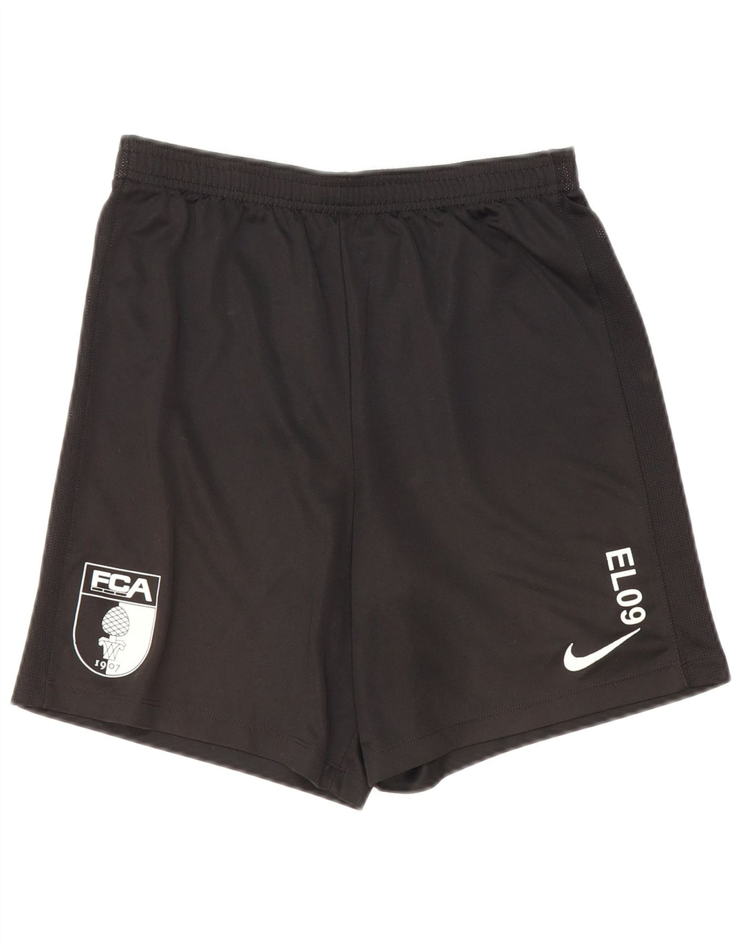 Nike Jungen FC Augsburg Sportshorts 13–14 Jahre XL, schwarzes Polyester