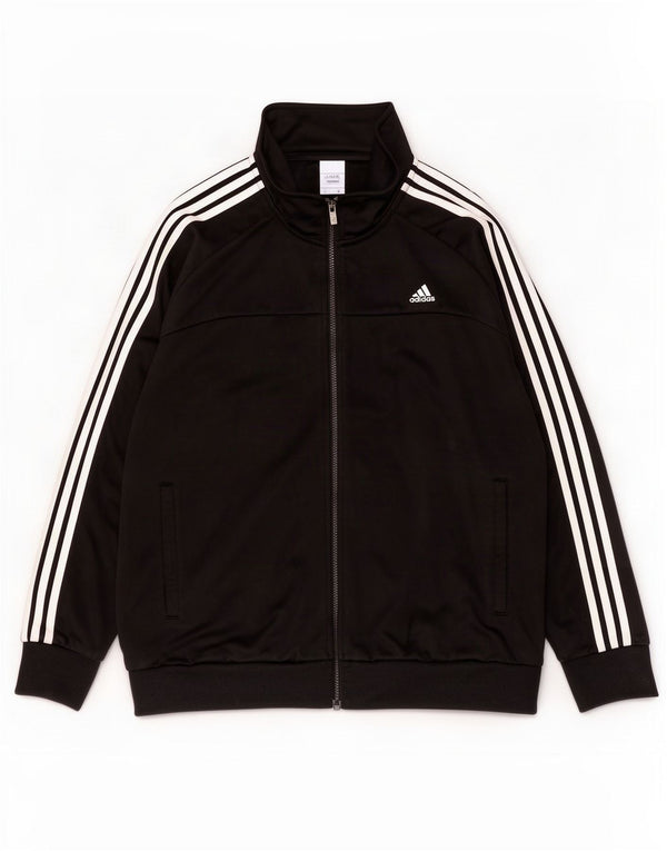 Adidas Herren Regular Fit Trainingsanzug Top Jacke XL Schwarz Polyester