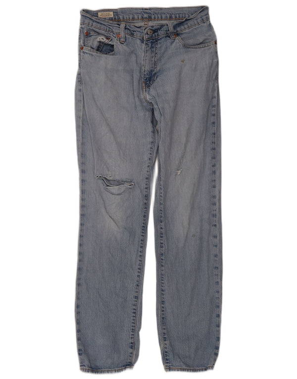Levi's Herren Distressed Straight Jeans W32 L32 Blaue Baumwolle