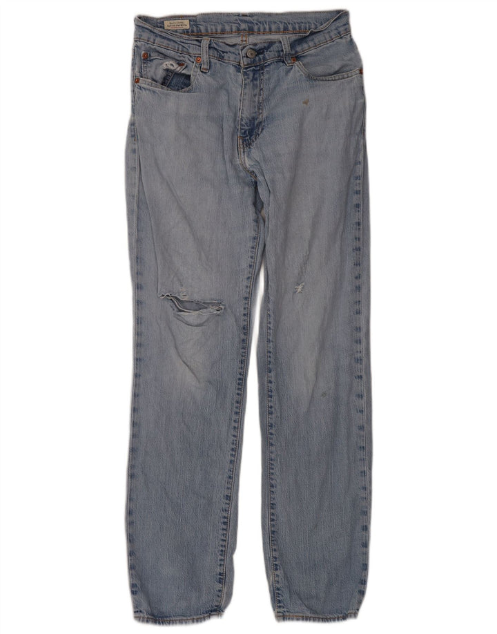 Levi's Herren Distressed Straight Jeans W32 L32 Blaue Baumwolle