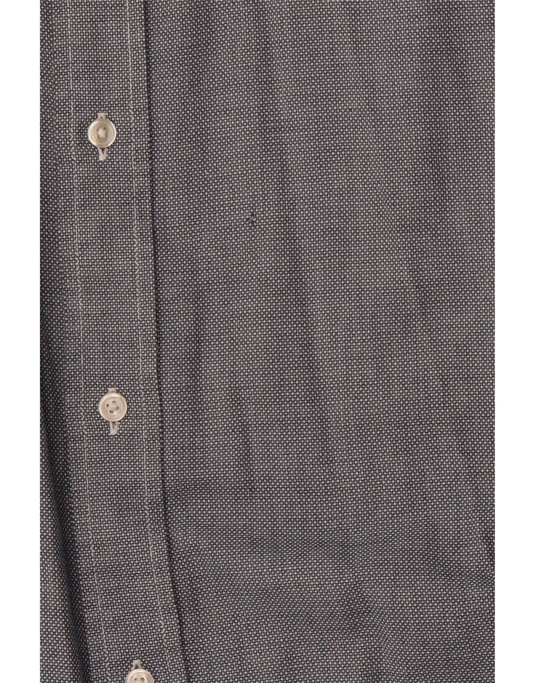 TOMMY HILFIGER Herren Regular Fit Hemd XL Grau gefleckte Baumwolle