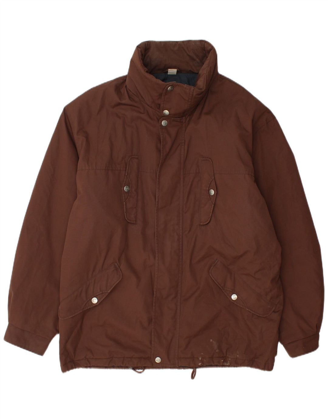 FILA Herren Magic Line Utility-Jacke mit Kapuze, IT 50, großes braunes Polyester